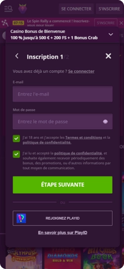 Malina Casino App Registrierung