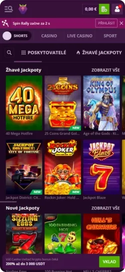 Registro en App Malina Casino