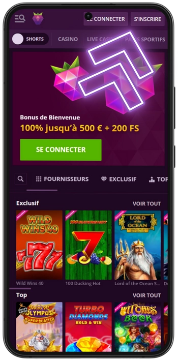 Ouvrez le site officiel et cliquez sur « S’inscrire ».