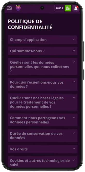 Sécurité de l’application