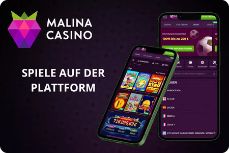 Spiele auf der Plattform Malina Casino